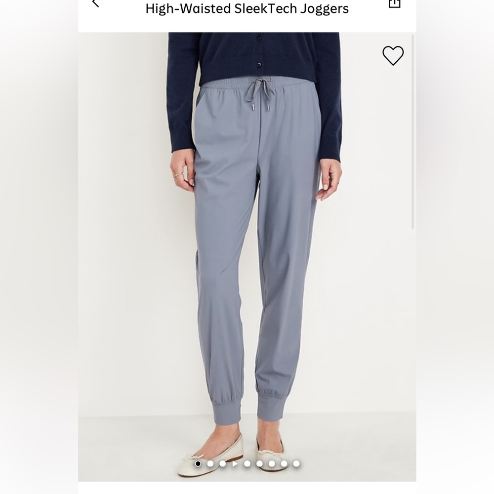 Old navy high waisted sleektech joggers - Picture 5 of 7